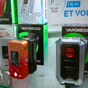 Nos produits - cigarettes électroniques VAPORESSO GEN MOD 200 s100 en vente dans nos magasins STOR e-cigarette Marseille 13