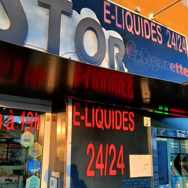 Distributeur automatique de e-liquides Marseille et Plan de Cuques boutique STOR e-cigarette