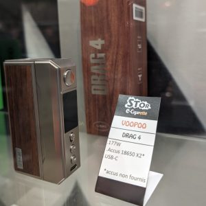 Nos produits - cigarettes électroniques VOOPOO DRAG 4 en vente dans nos magasins STOR e-cigarette Marseille 13 Château-Gombert Plan-de-Cuques Les Olives Allauch