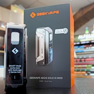 Nos produits - cigarettes électroniques GEEK VAPE AEGIS SOLO 3 MOD en vente dans nos magasins STOR e-cigarette Marseille 13 Château-Gombert Plan-de-Cuques Les Olives Allauch (2)