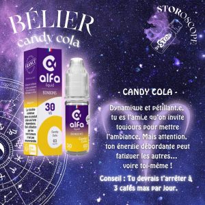 VAP STOR-ies STORoscope quel liquide es tu horoscope STOR e-cigarette Bélier Candy Cola Alfaliquid by STOR e-cigarette