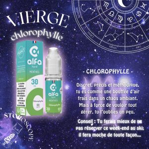 VAP STOR-ies STORoscope quel liquide es tu horoscope STOR e-cigarette (6) Vierge Chlorophylle Alfaliquid by STOR e-cigarette